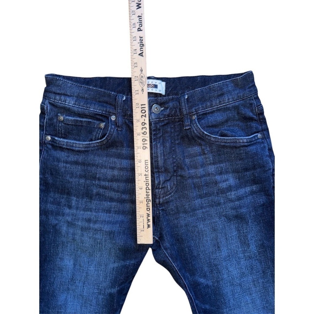 Joseph Abboud Jeans Mens 31x32 Blue Dark Wash Slim‎ Fit Tapered Denim - Picture 4 of 8